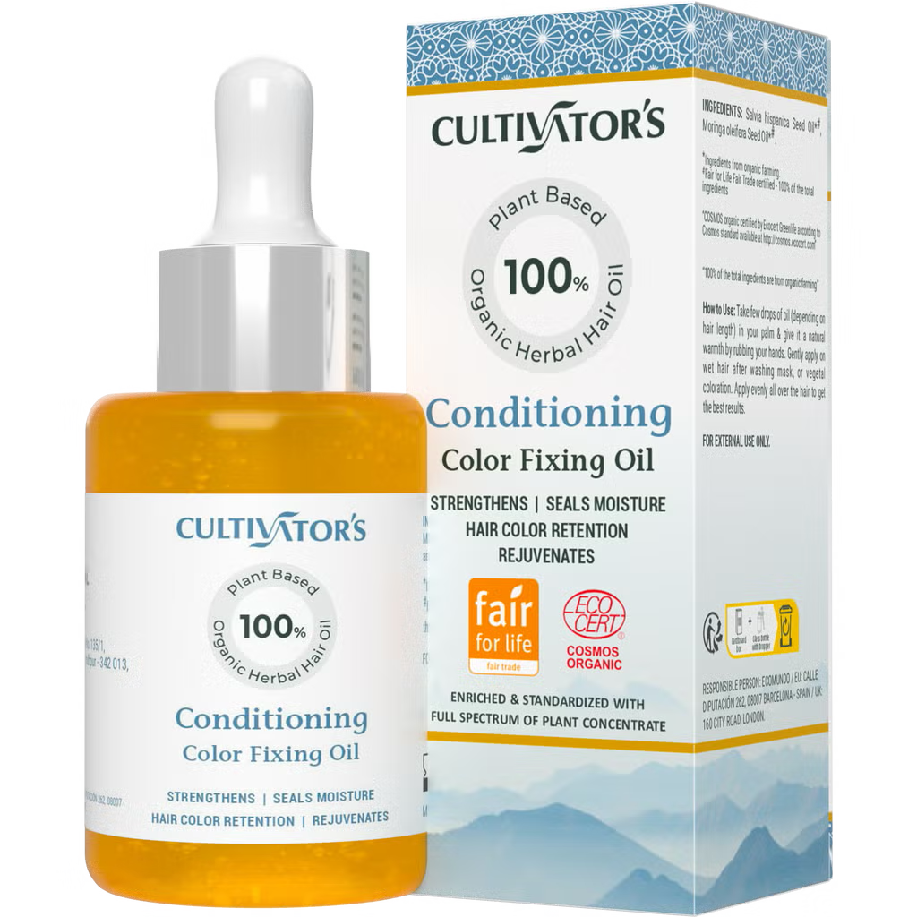 Bio-Kräuter Pflegendes Haar-Öl zur Farberhaltung 30 ml von Cultivator's